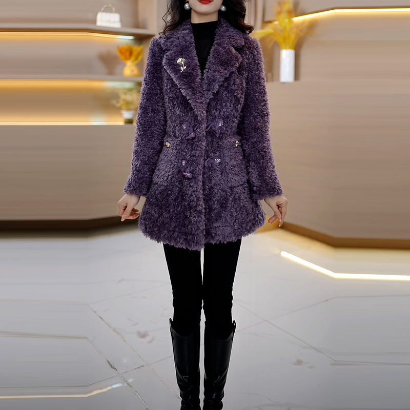 2025冬季新款A3645外套休闲千鸟格简约秋冬短款修身常保暖韩版