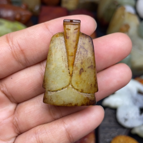 和田玉未镶嵌颈饰16