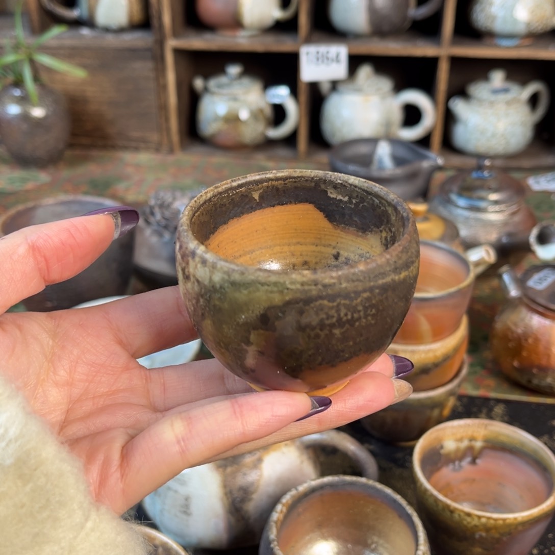 杯樱*柴烧茶器主人杯杯