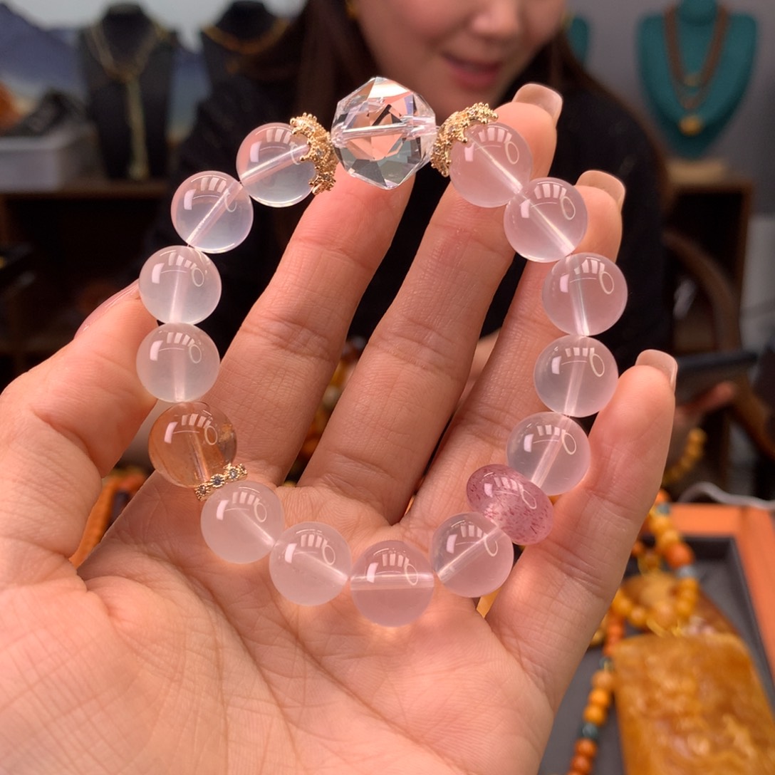水晶手串未镶嵌多样性发