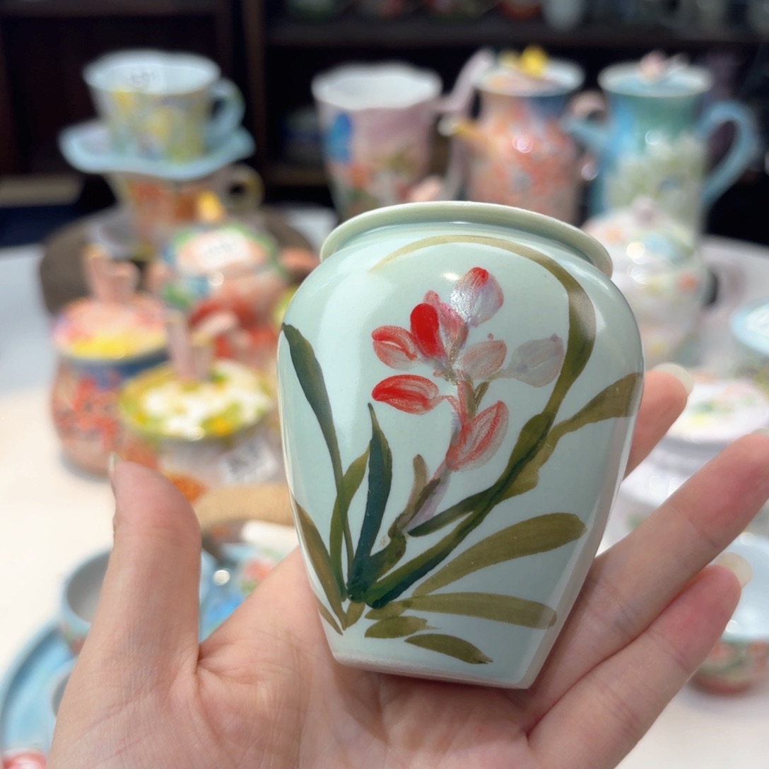 景德镇手绘高温釉下彩陶瓷茶具