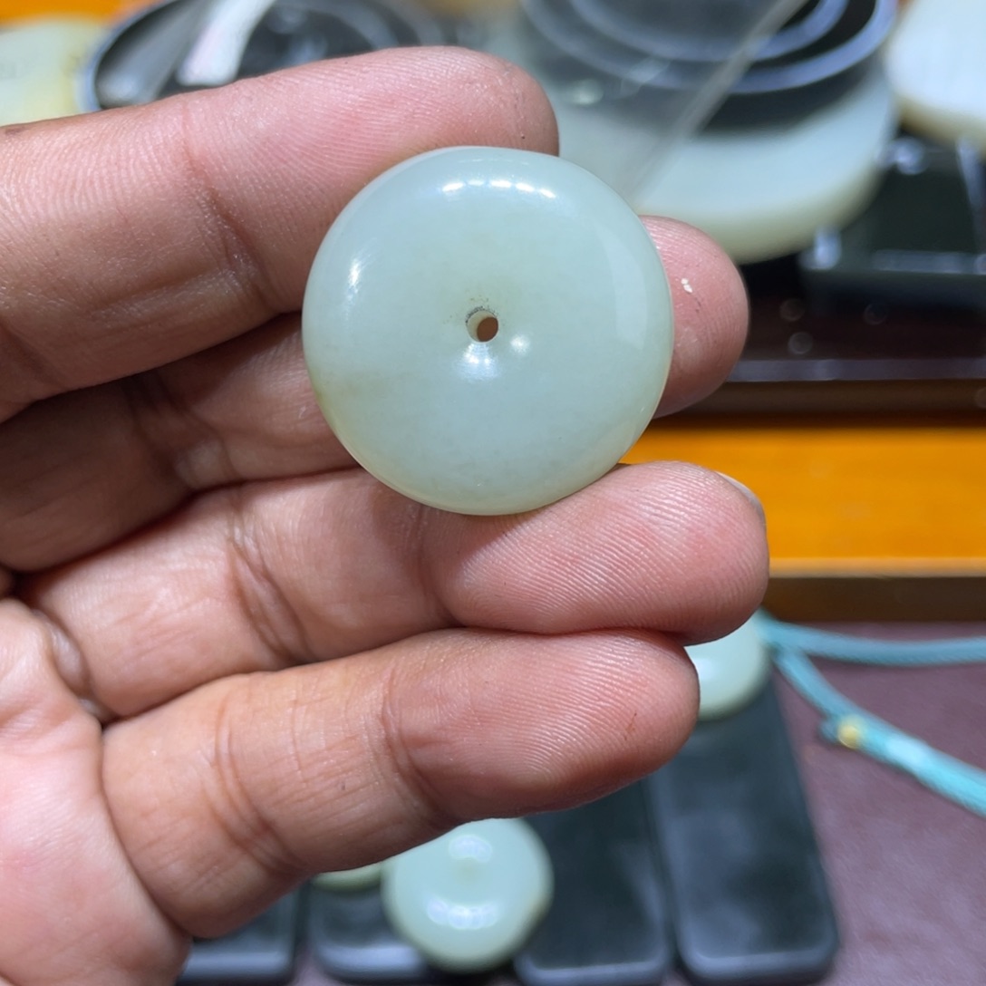 和田玉（白玉）挂件未镶嵌事**心
