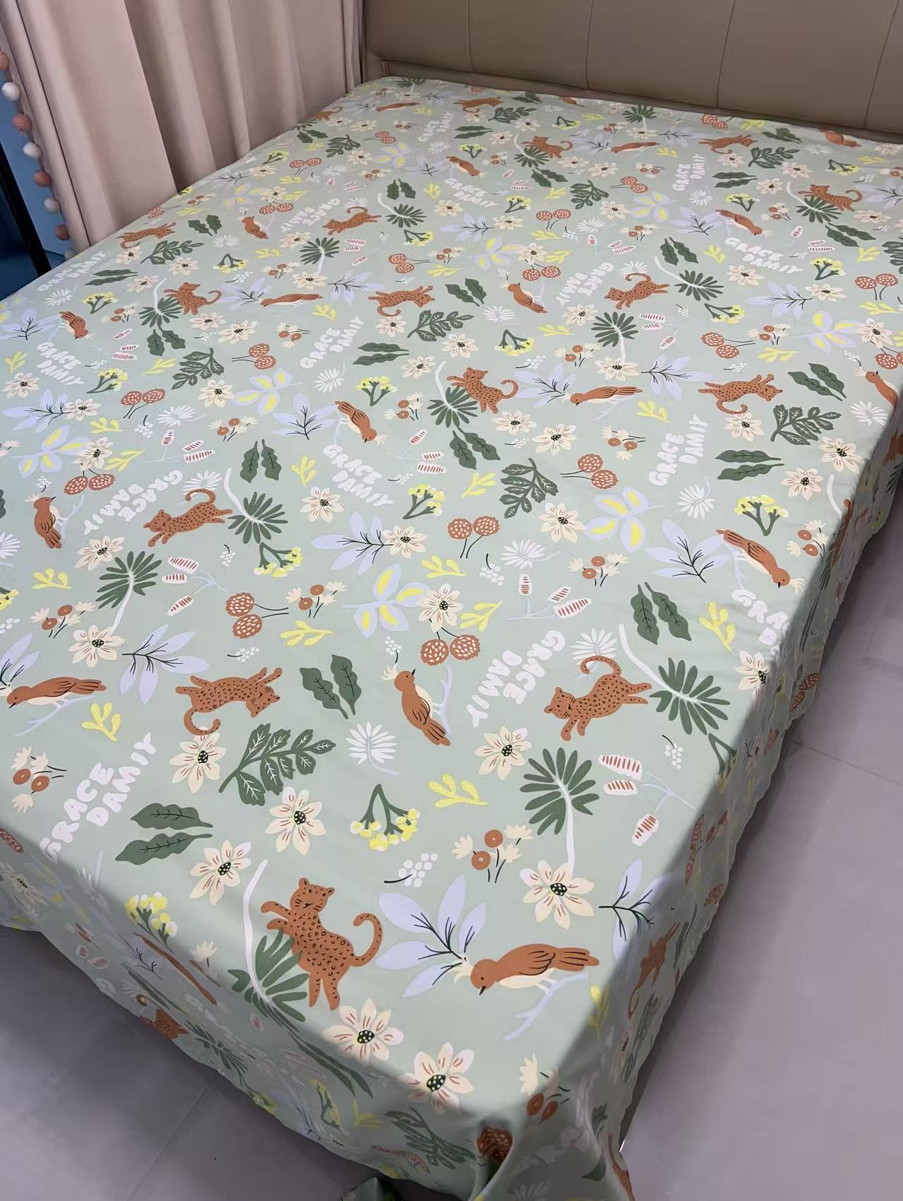 床单2.3*2.5秋冬新款斜纹加厚加密磨毛【聪明的阿狸】3