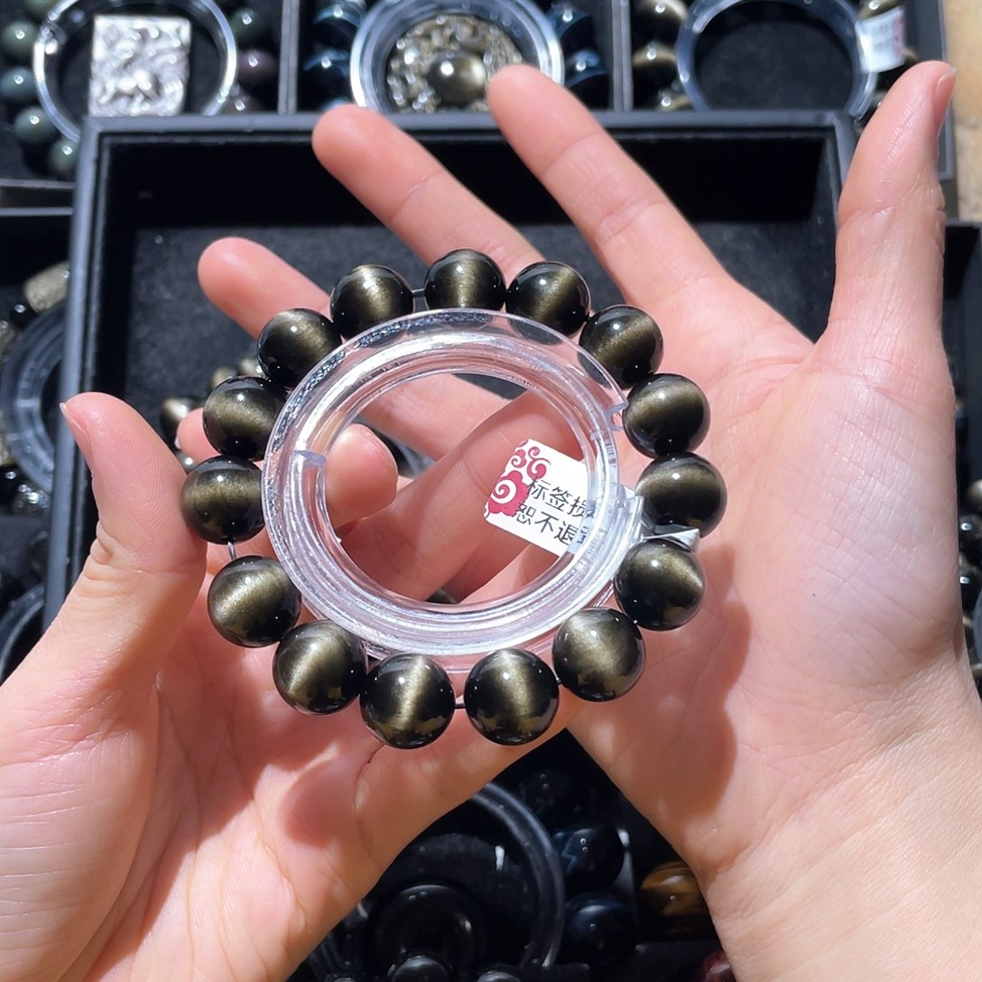 黑曜岩手链未镶嵌壹*顆