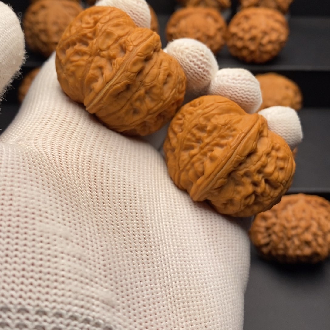 文玩核桃把件43尺全品平谷元宝