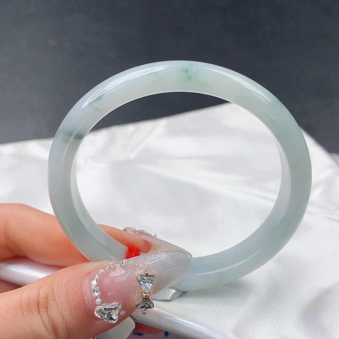 翡翠手镯未镶嵌0077贵妃55.9