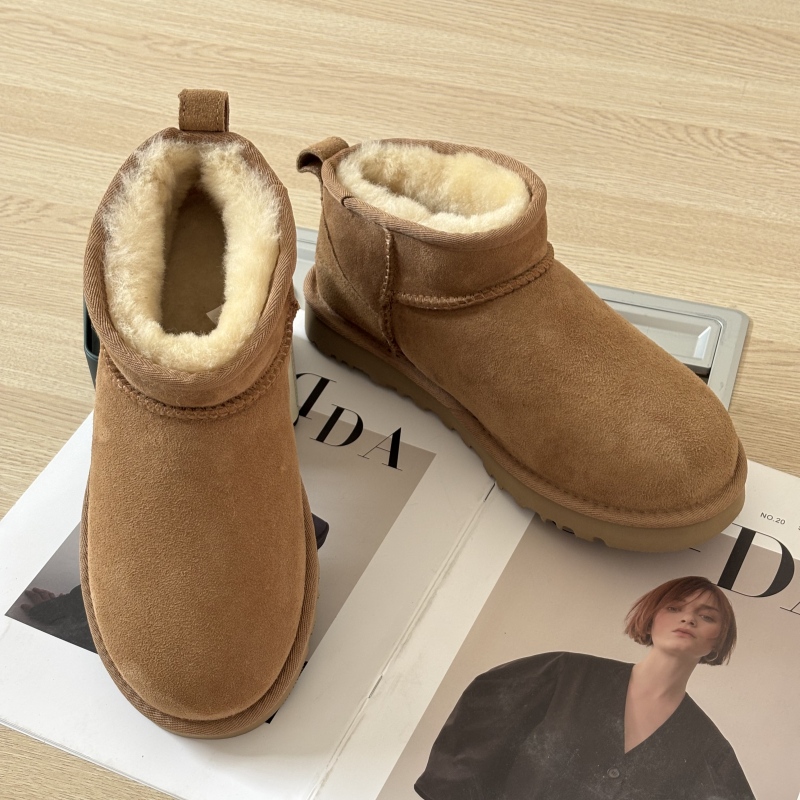 桑坡时尚基础款皮毛一体雪地靴冬雨同款雪地靴百搭女鞋靴子时尚