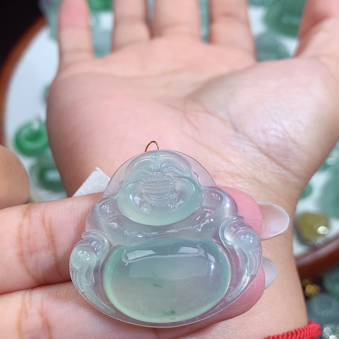 心***?颈饰未镶嵌翡翠佛公