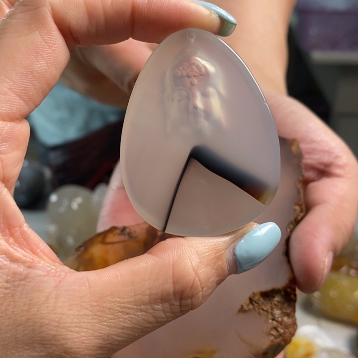 玛瑙/玉髓未镶嵌吊坠(不含链)