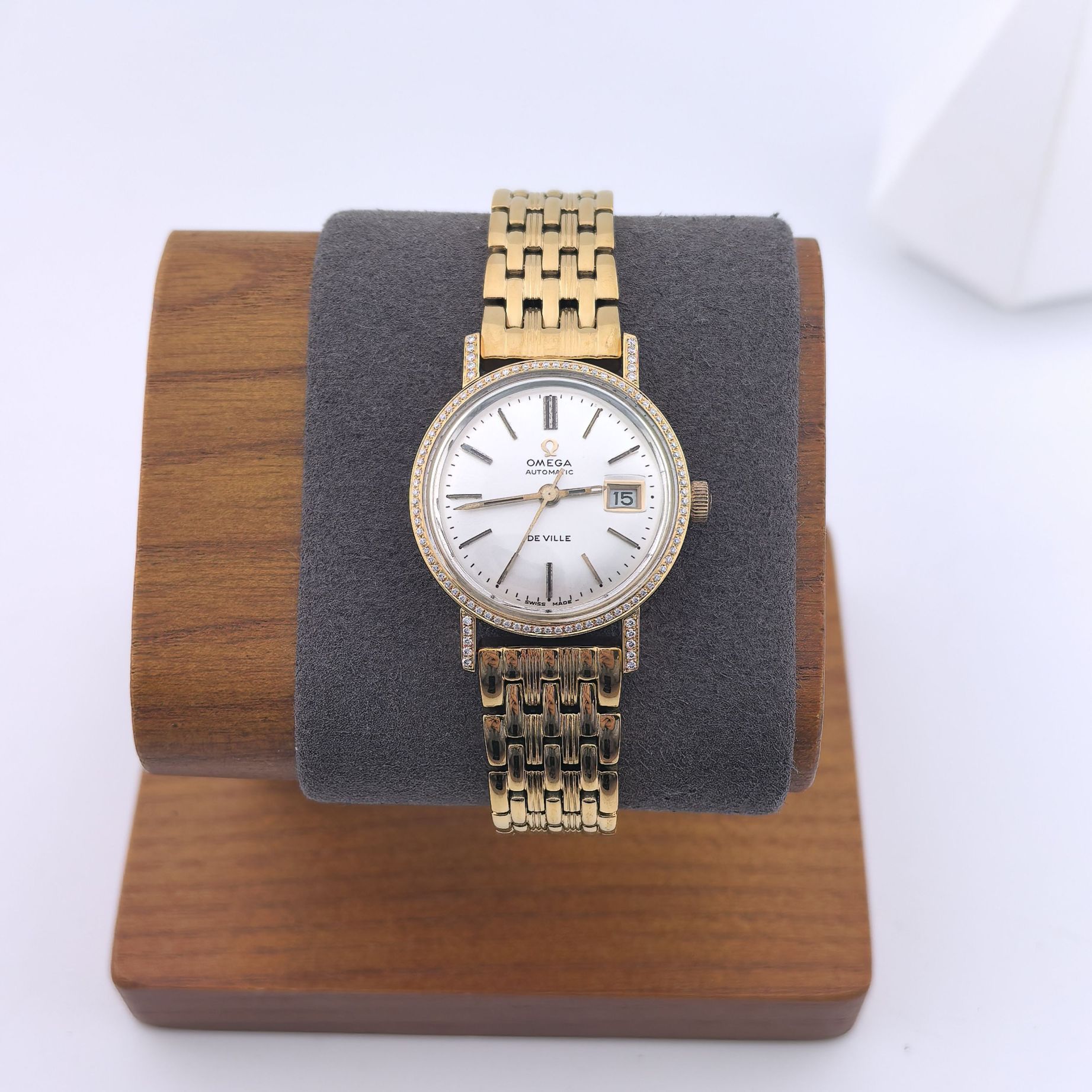 95新 Omega/欧米茄 中古欧米茄女表/自动机械/表经25mm/02015