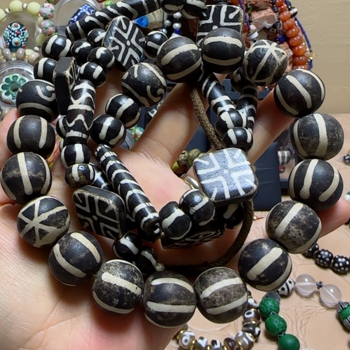 非洲镶蚀工艺牛骨长链