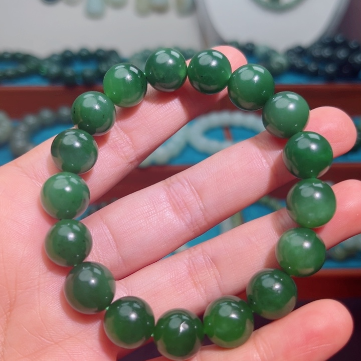 和田玉未镶嵌手链卡12