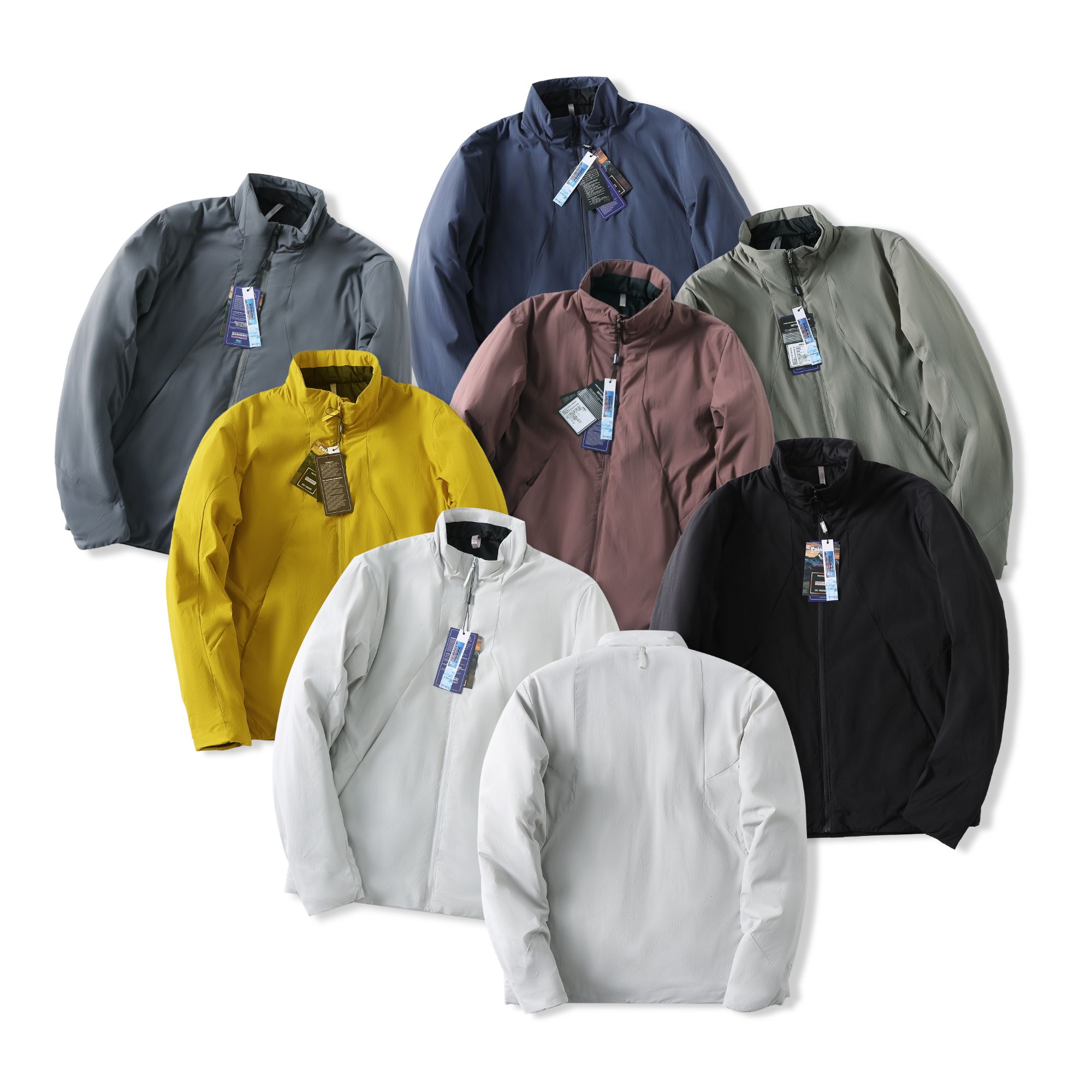 轻量化无帽立领棉服冬季轻盈保暖C棉户外防风防水情侣款外套