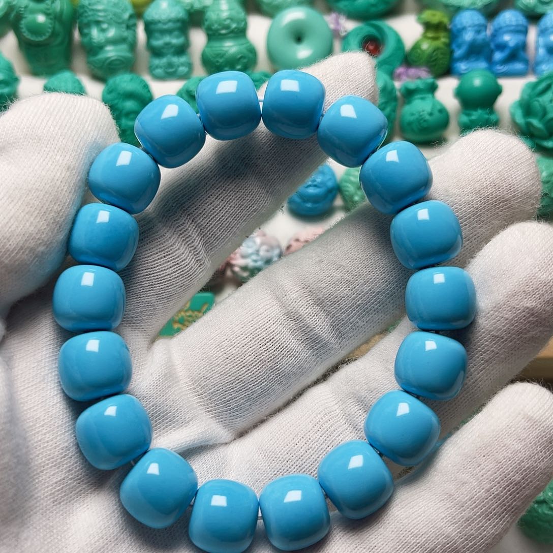 雷***达尺寸卡12.3蓝色老型手串