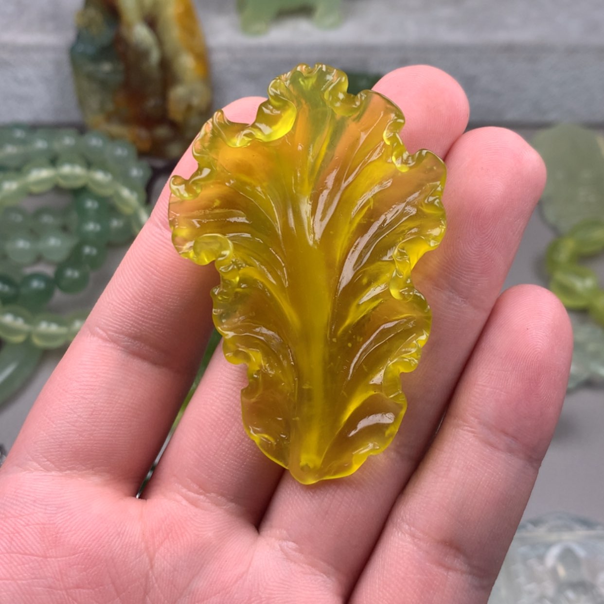 【闪购商品】未镶嵌蛇纹石玉岫玉森****梨