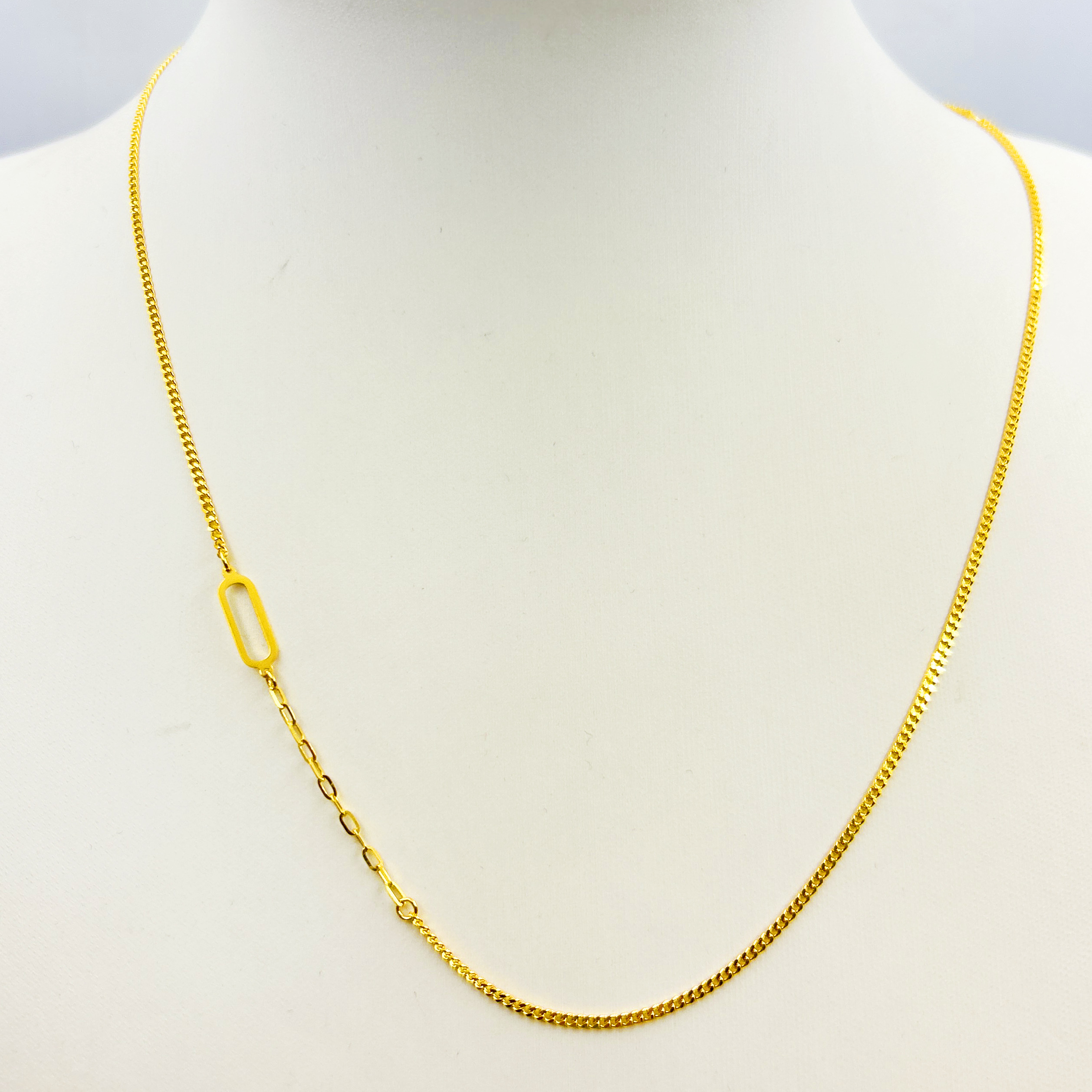 足金999 金砖链 项链 素链5G工艺黄金 按克卖 A3