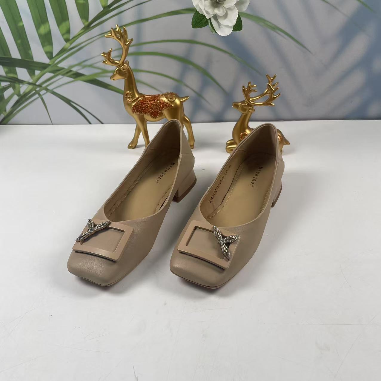 小强家女鞋 芽儿家新款百搭女单鞋（Y179-45-3）（W34BYG22418-2024）