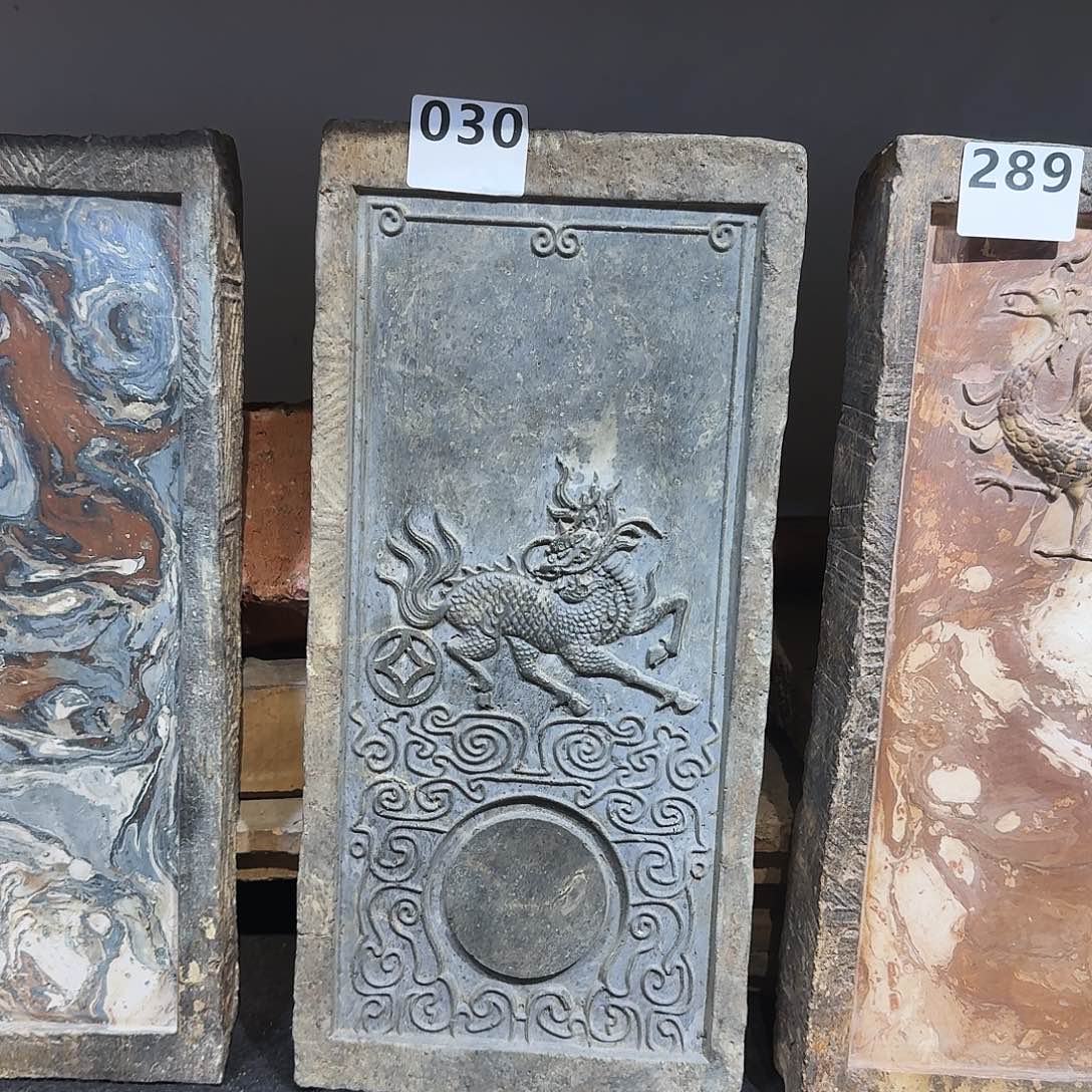 老砖后刻干泡茶台