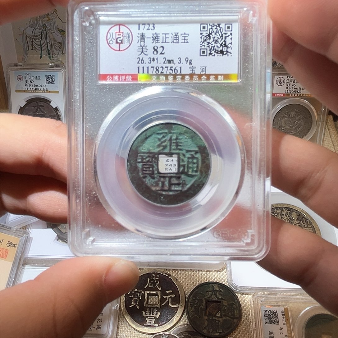 铜雍正通宝-宝河局-原状态