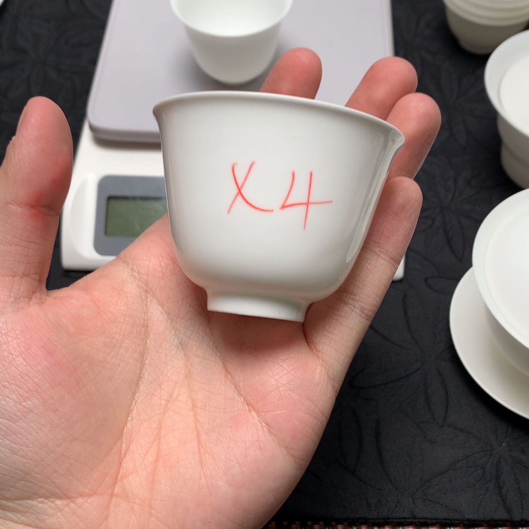 潇***哥4个花神杯骨瓷薄胎茶具骨瓷薄胎茶具