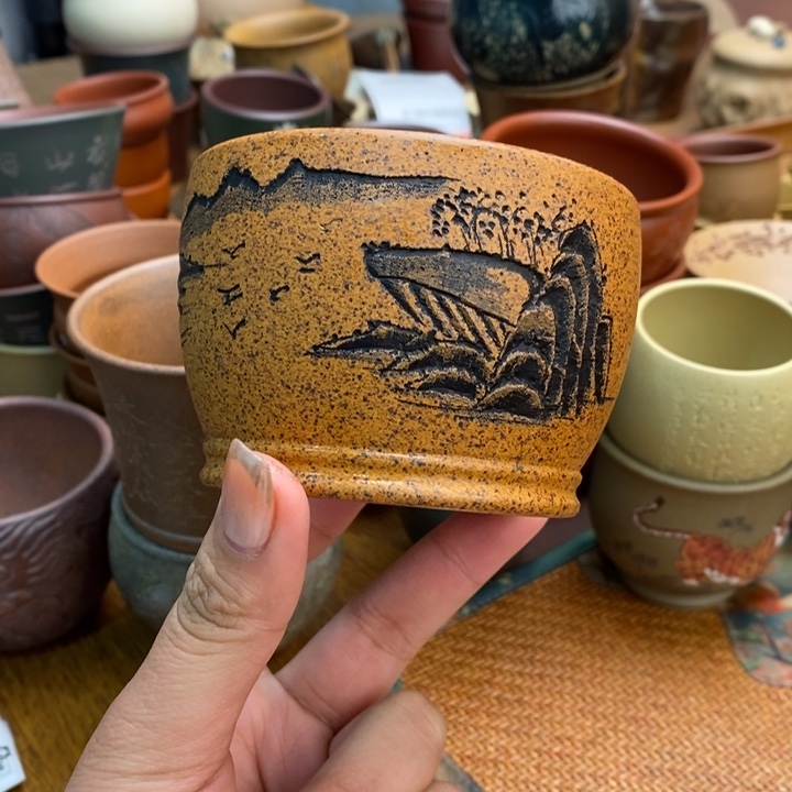 紫砂茶杯原矿紫砂主人杯