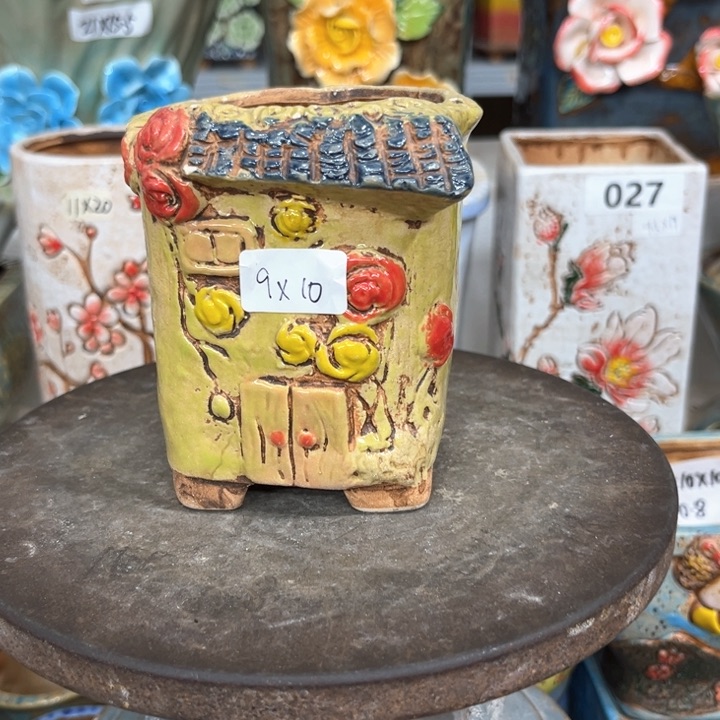 紫砂花盆粗陶材质陶瓷多肉花盆