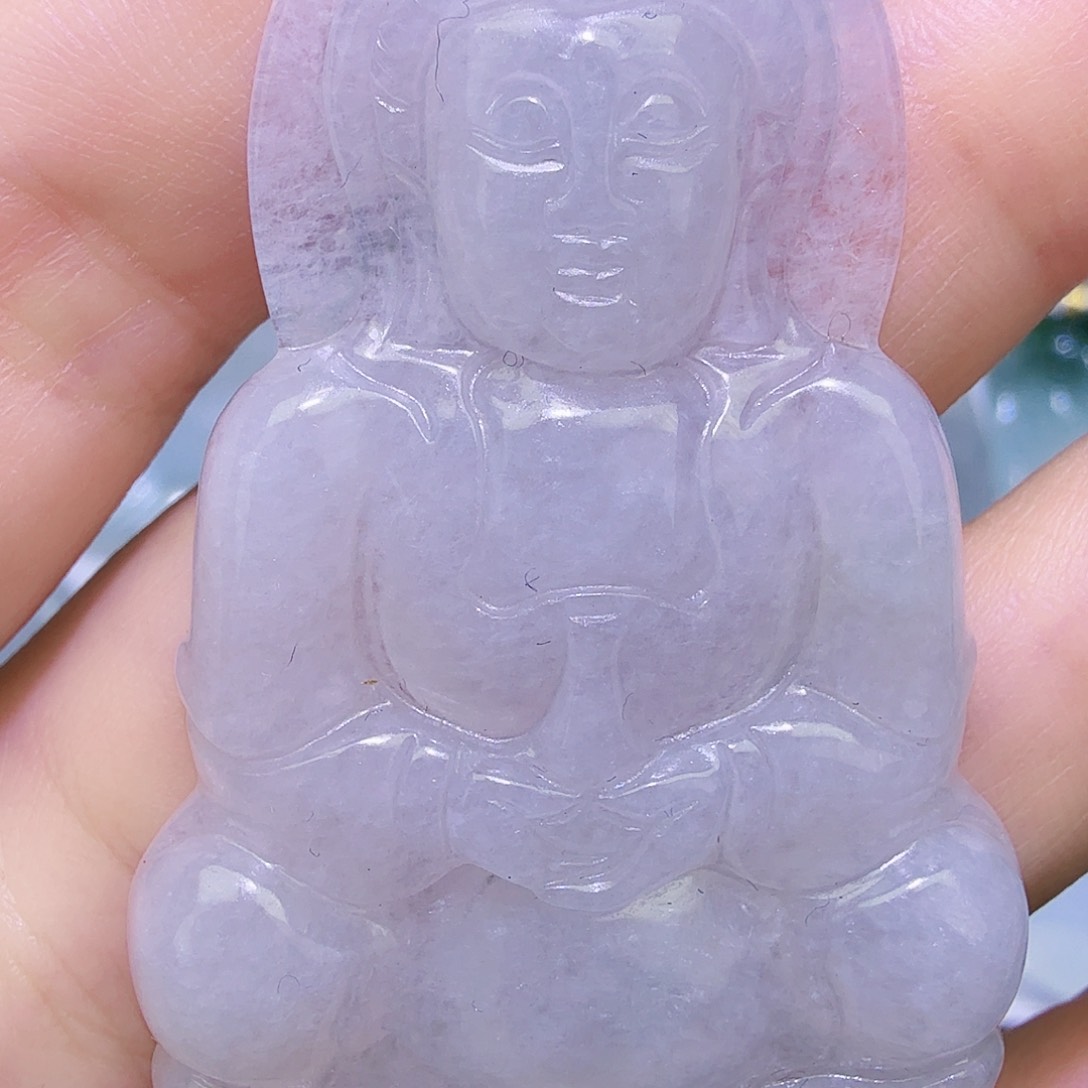 翡翠颈饰未镶嵌观音