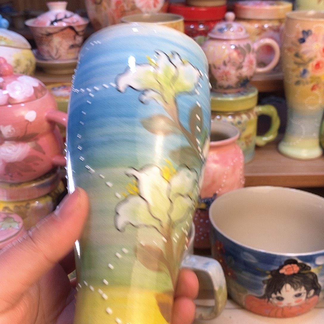 瓷片手绘陶瓷艺术设计