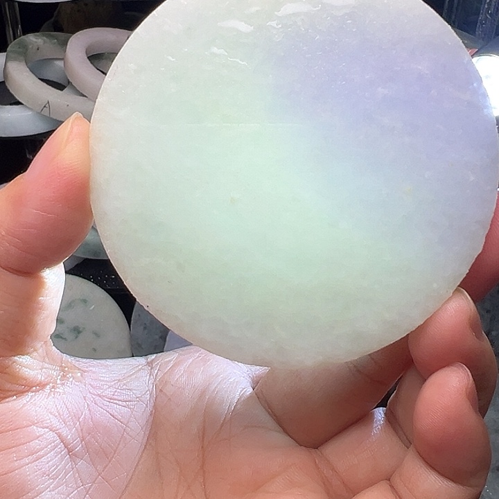 定制翡翠未镶嵌清新春彩