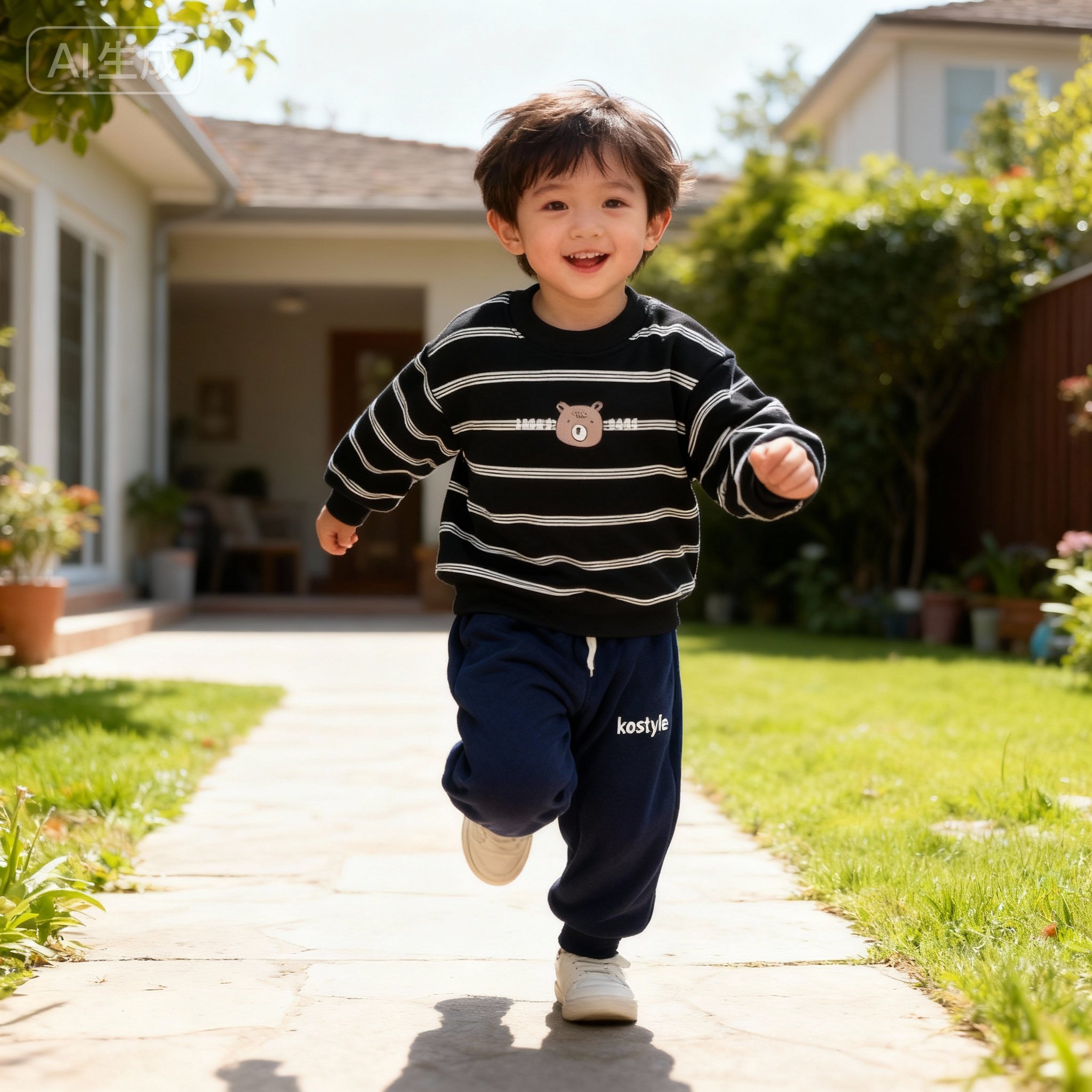 时尚小童 蚕丝内里卫衣上衣