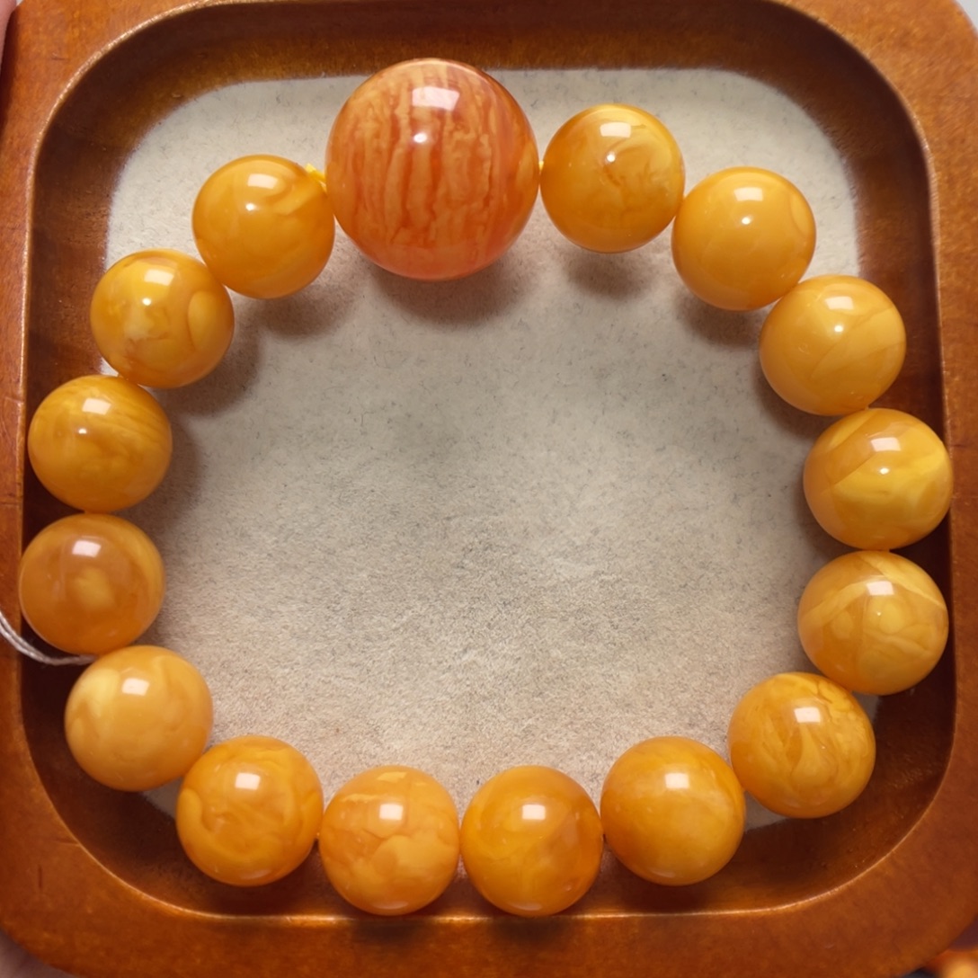 蜜蜡未镶嵌手串蜜蜡