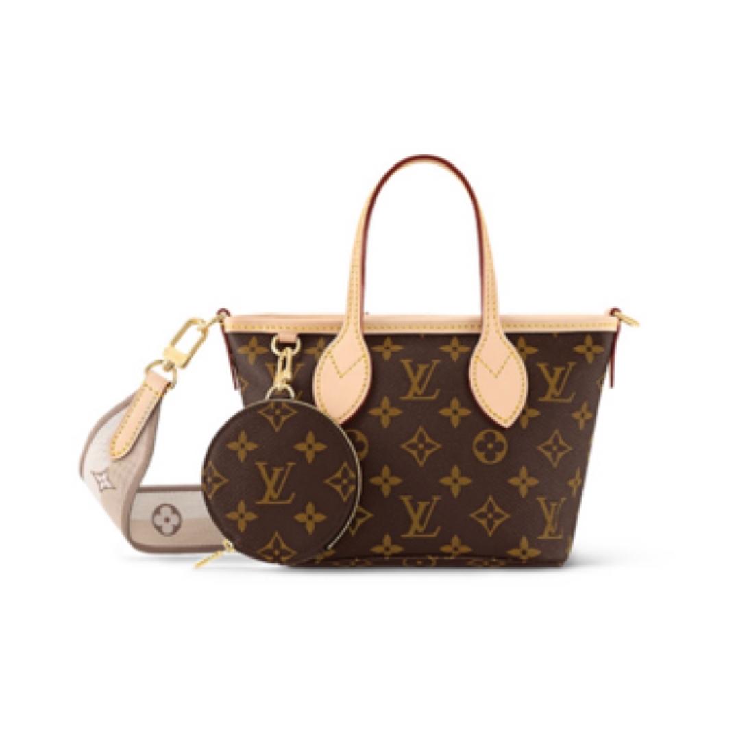 99新 LouisVuitton/路易威登 neverfull BB 芯片款 /JW4120