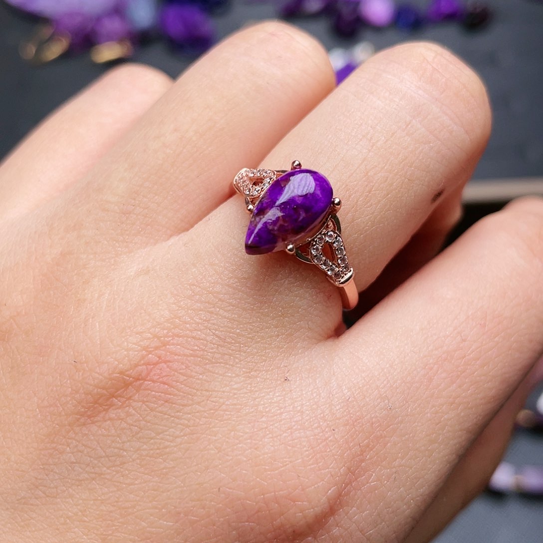 苏纪石（舒俱来）戒指银S925镶嵌