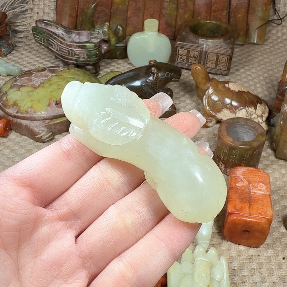 白玉菩提吊坠挂件