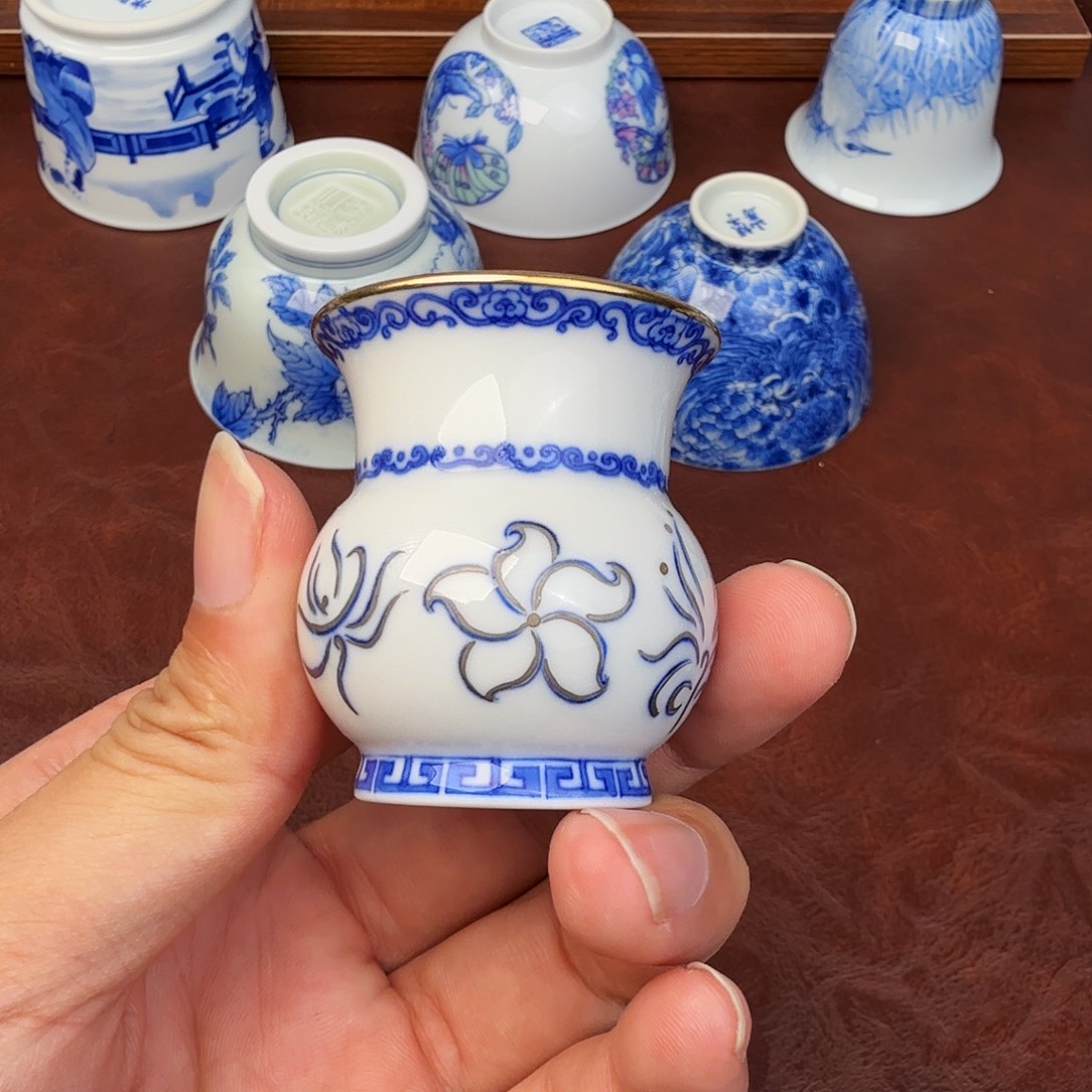 春***风现代景德镇全手绘茶具