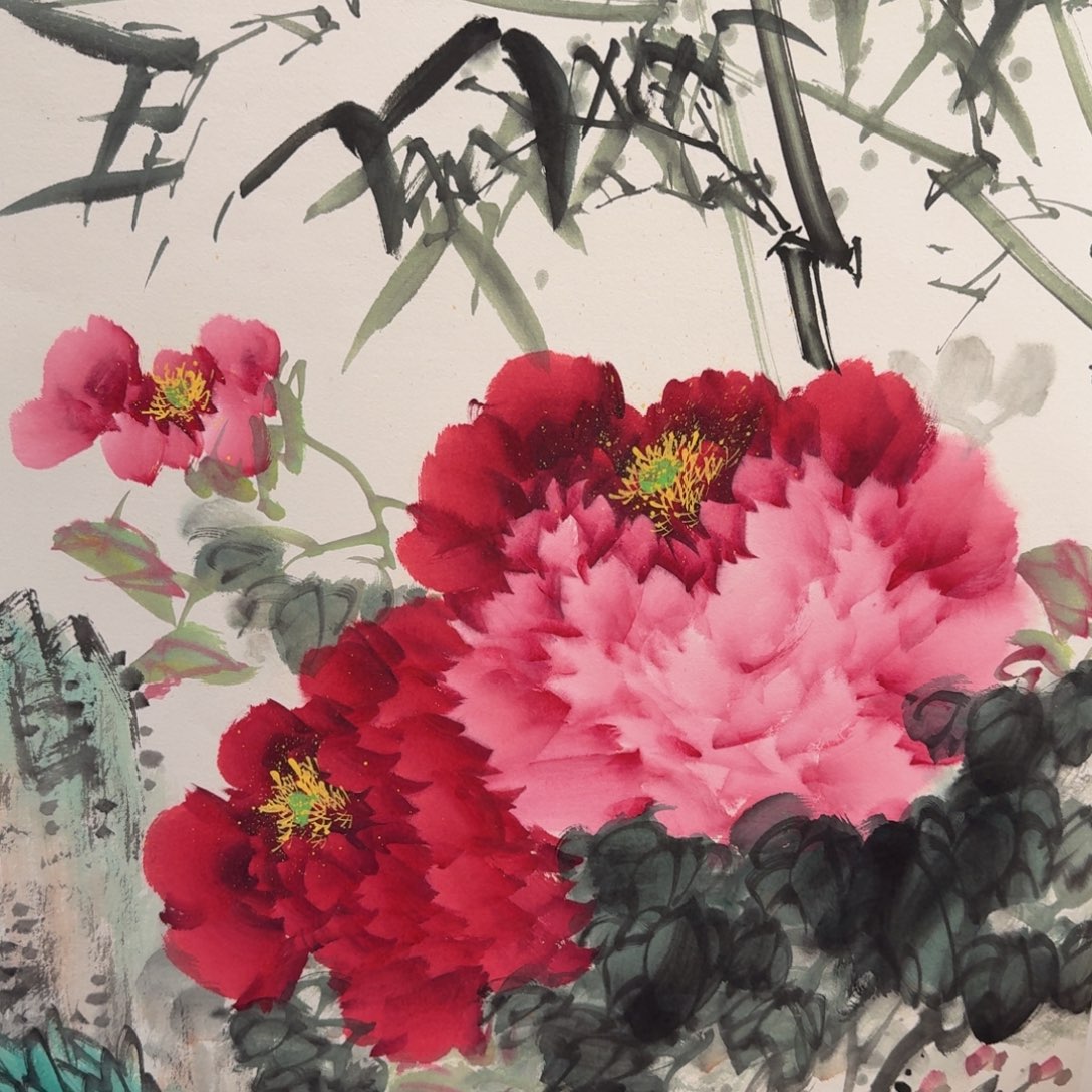 国画纯手绘山水花鸟作品