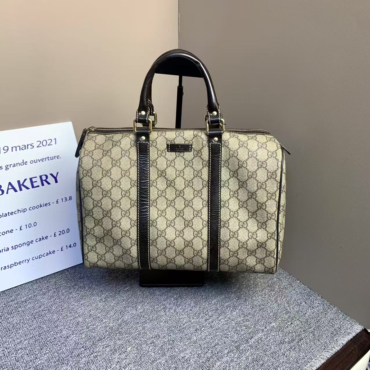 95新 GUCCI/古驰 小怡中古/ GUCCI斜挎包/古驰波士顿包/单肩包