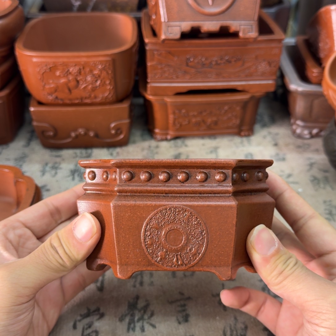 紫砂花盆宜兴紫砂正品花盆10.5x6