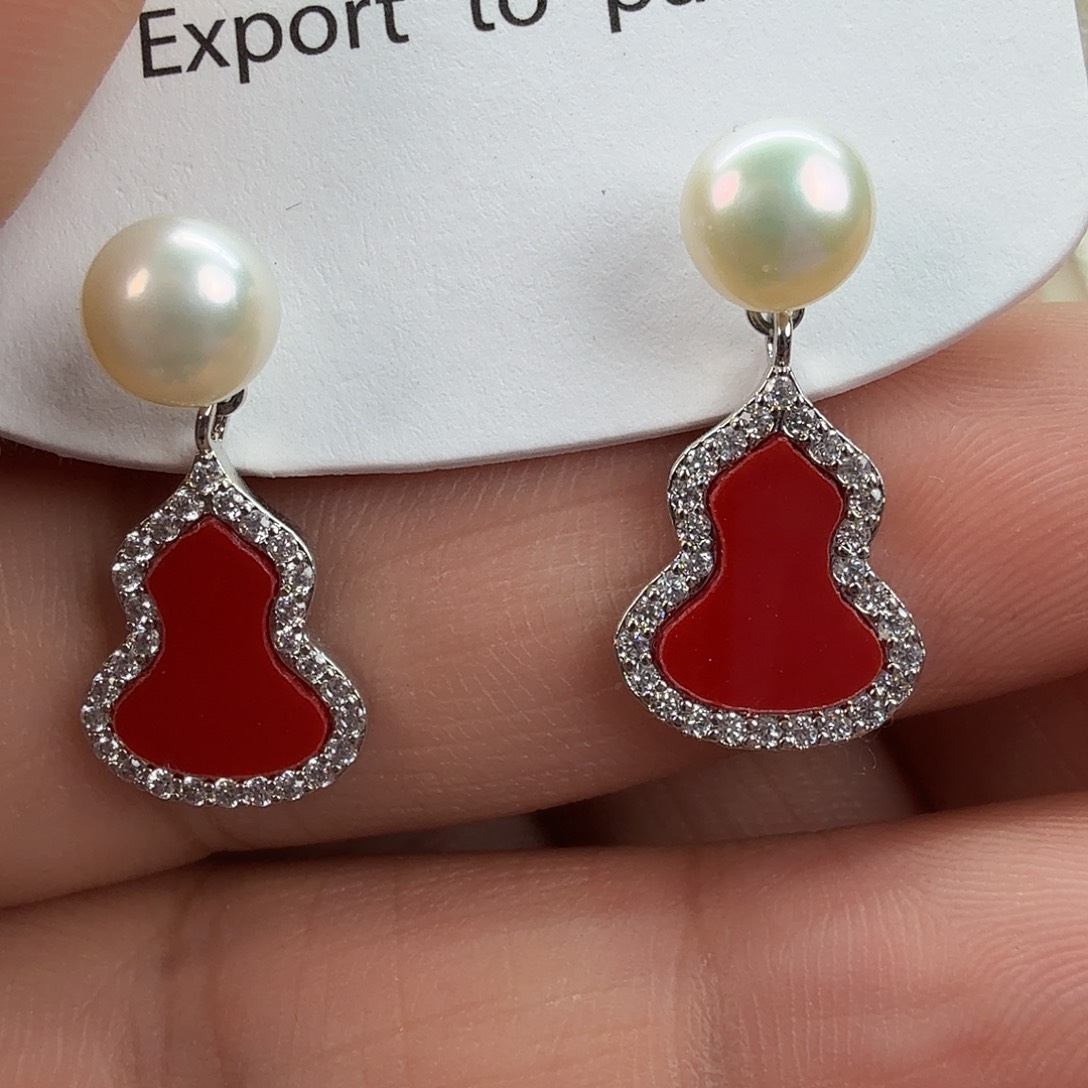 淡水珍珠未镶嵌耳饰