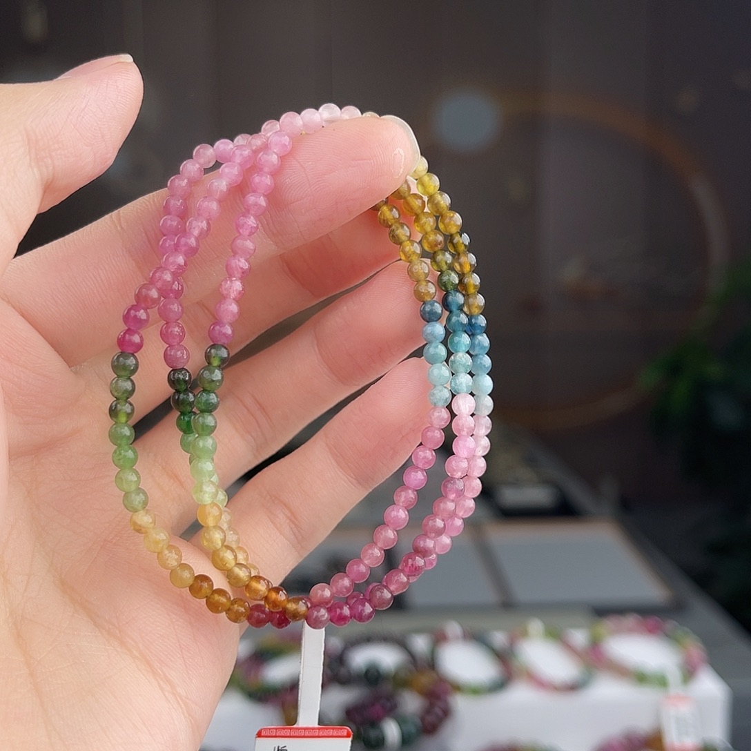 未镶嵌碧玺碧玺 3mm