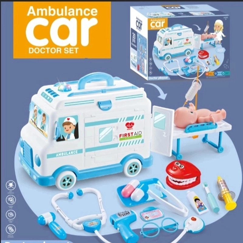 【会跑的救护车】医生过家家科学玩具男女宝通玩生日礼物电动
