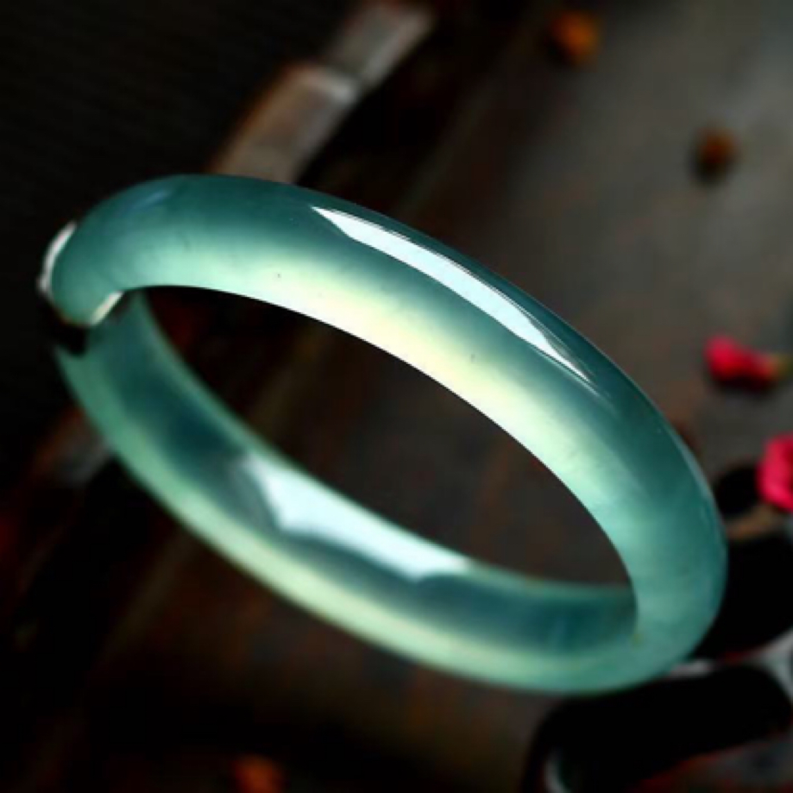 非金属珐琅手镯 爱心/水滴/铃铛绿色民族风测量玉镯子欧若智性风