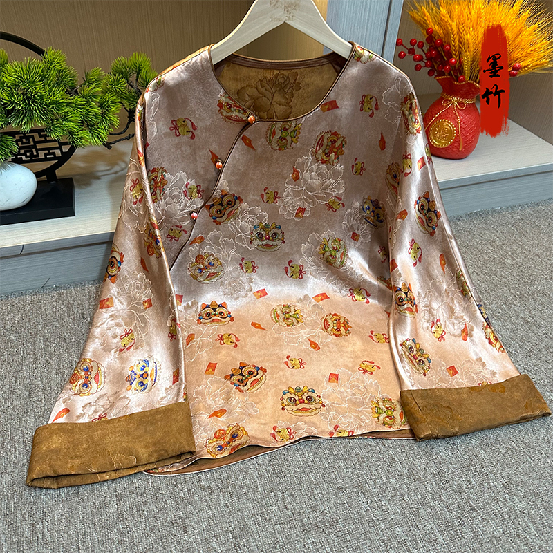 【69124】新中式国潮时尚女装国风小衫提花高级感设计师版喜庆