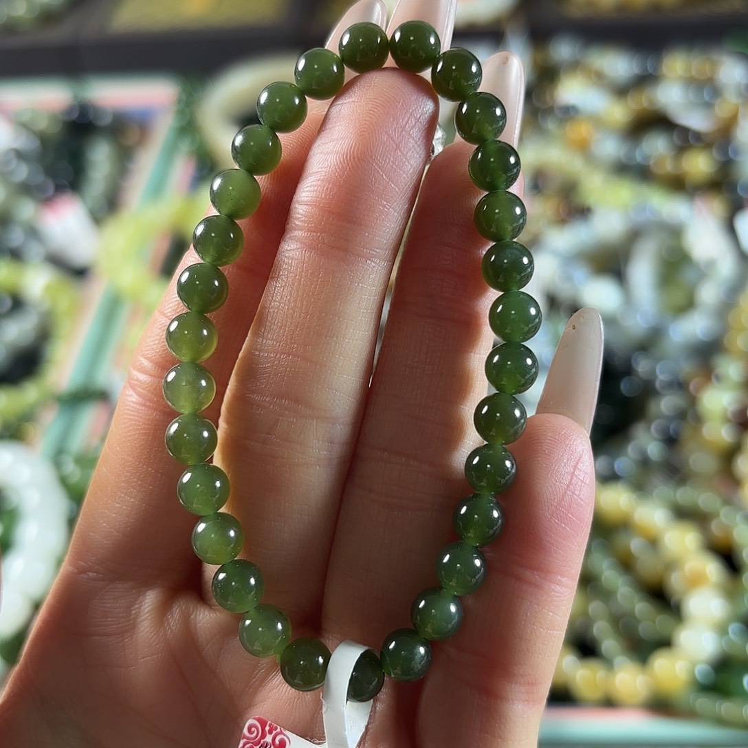 和田玉未镶嵌手链479