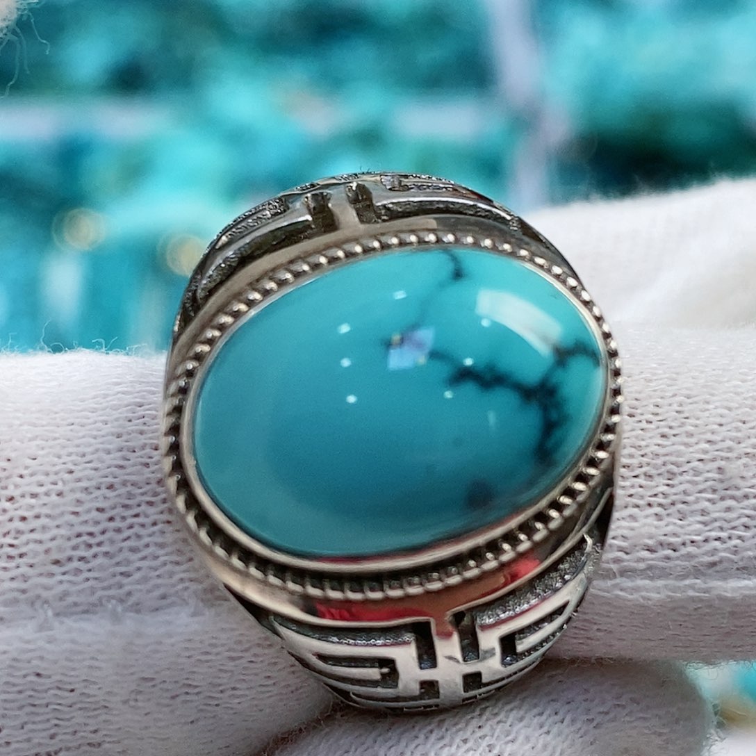 绿松石配饰银S925镶嵌用****馆