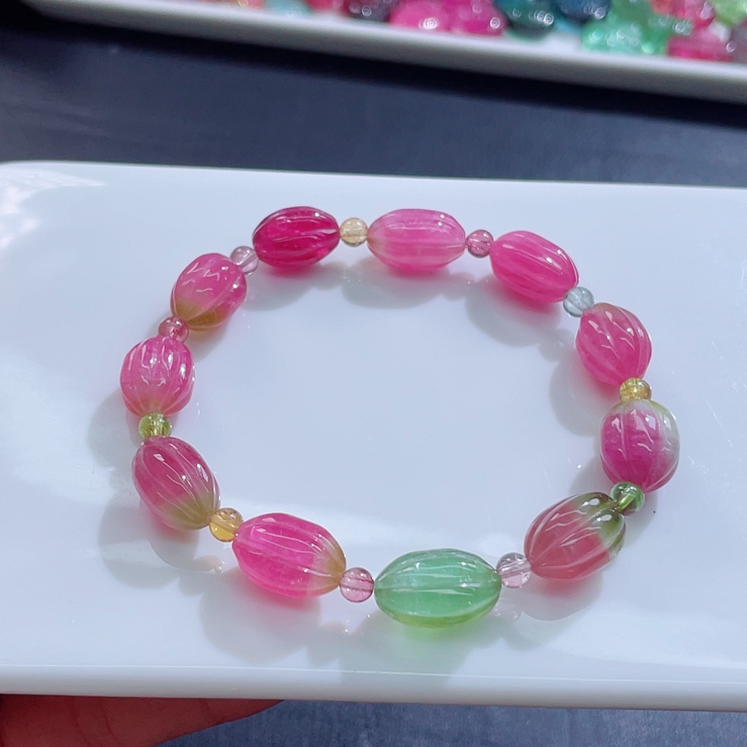 碧玺手链未镶嵌碧玺手链