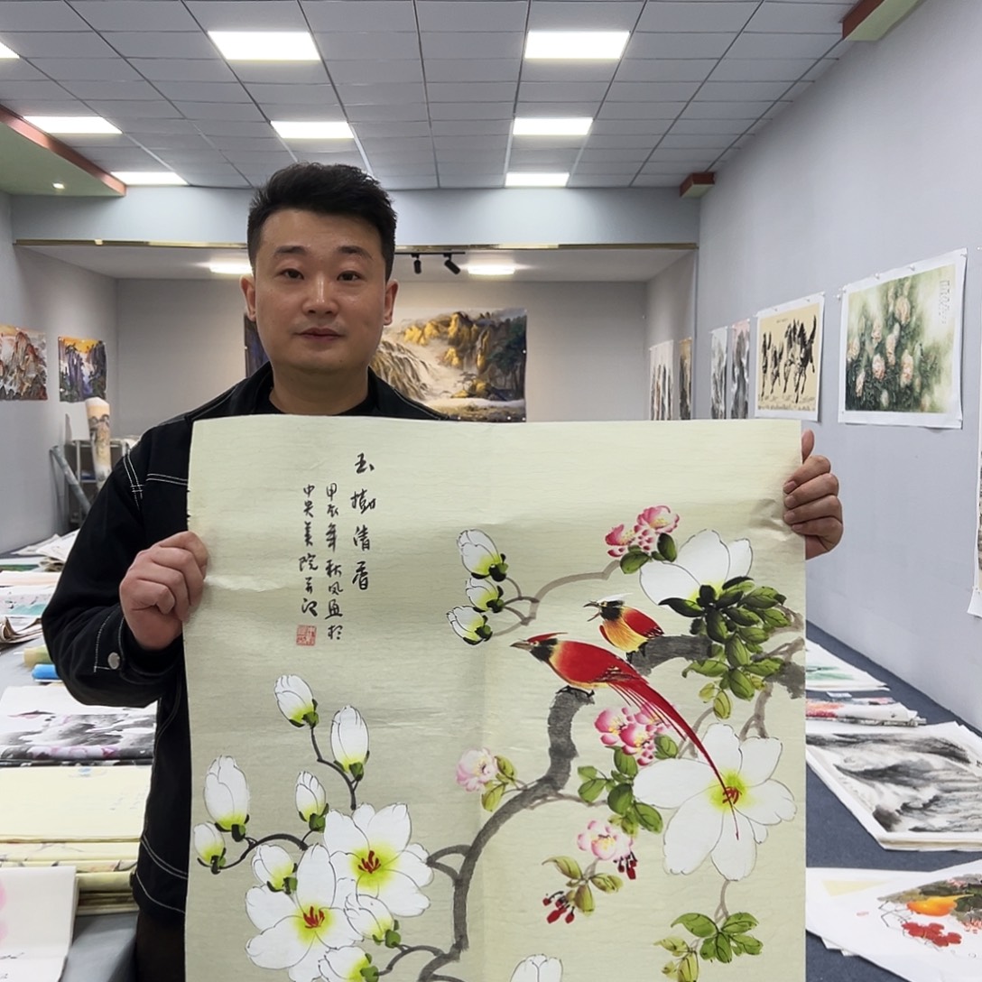 国画国画作品宣纸纯手绘