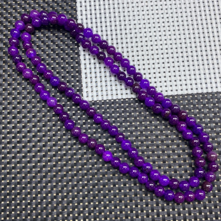 紫色8mm108颗项链019