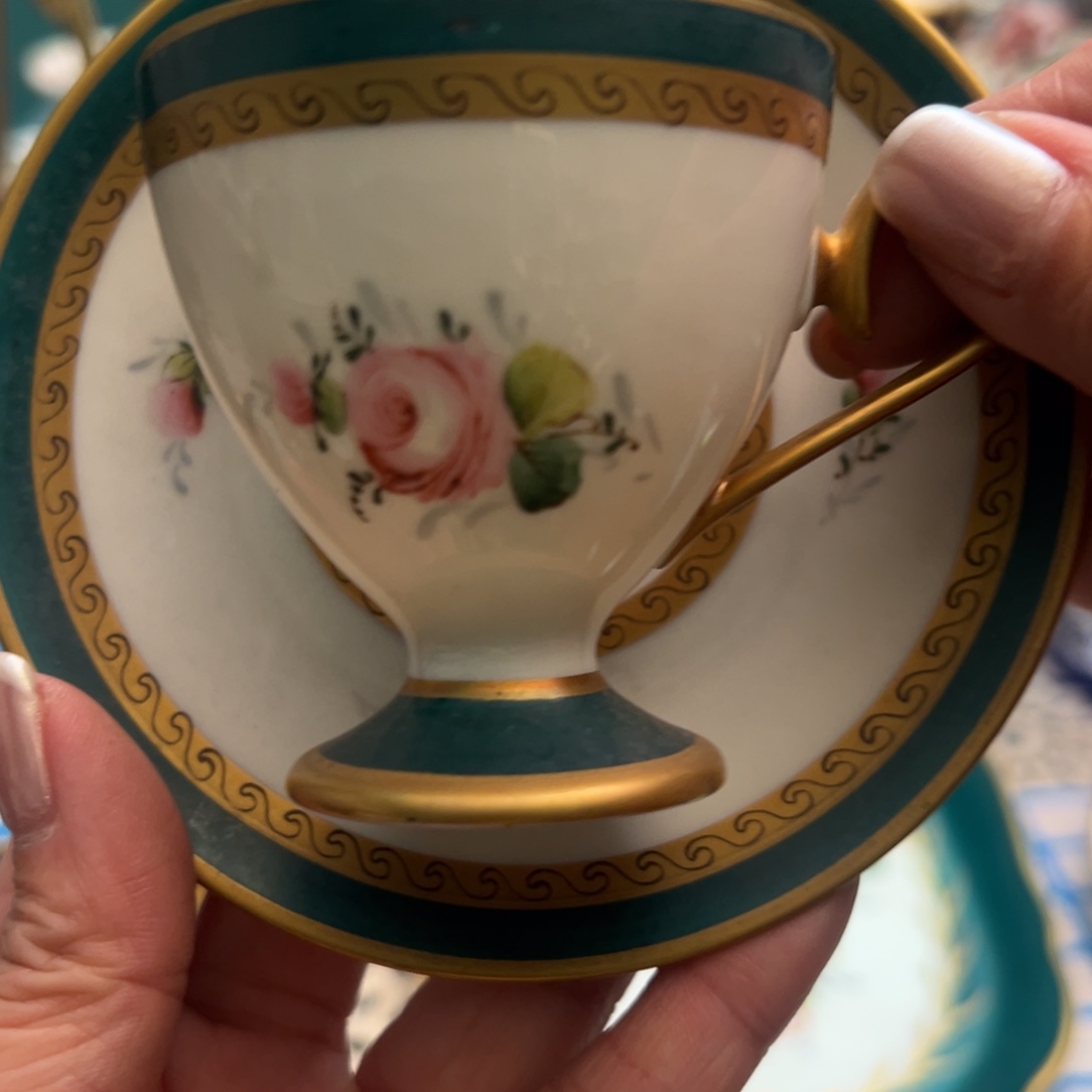 瓷片手绘摩卡咖啡杯