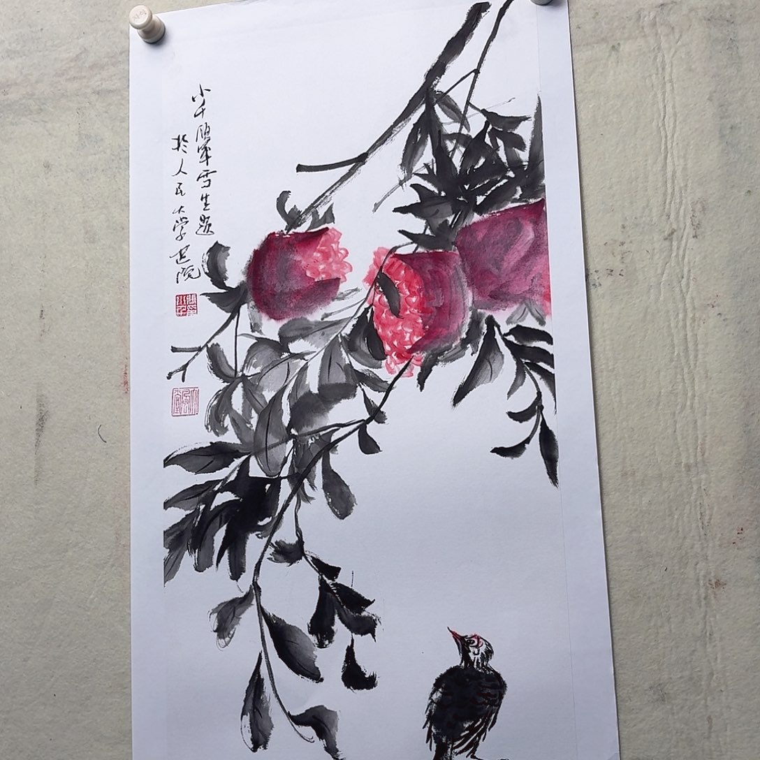 国画写生作品花鸟8